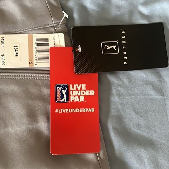PGA Tour elastic gray athletic golf skirt - size 12 - NWT - Picture 3 of 7